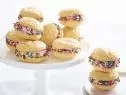 FNK BIRTHDAY WHOOPIE PIES
Food Network Kitchen
Food Network
Yellow Cake Mix, Eggs, Unsalted Butter, White Chocolate, Cream Cheese, Confectioner’s
Sugar, Vanilla Extract, Multicolored
Sprinkles