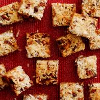 FNK MAGIC BARS
Food Network Kitchen
Food Network
Unsalted Butter, Graham Crackers, Sweetened Condensed Milk, Semisweet Chocolate Chips,
Butterscotch or Peanut Butter Chips, Pecans, Sweetened Coconut