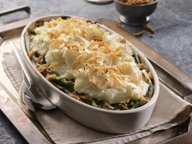 Mashed Potato Topped Green Bean Casserole Recipe Chef S Resource Recipes