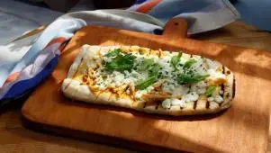Grilled Buffalo Chicken Pizza