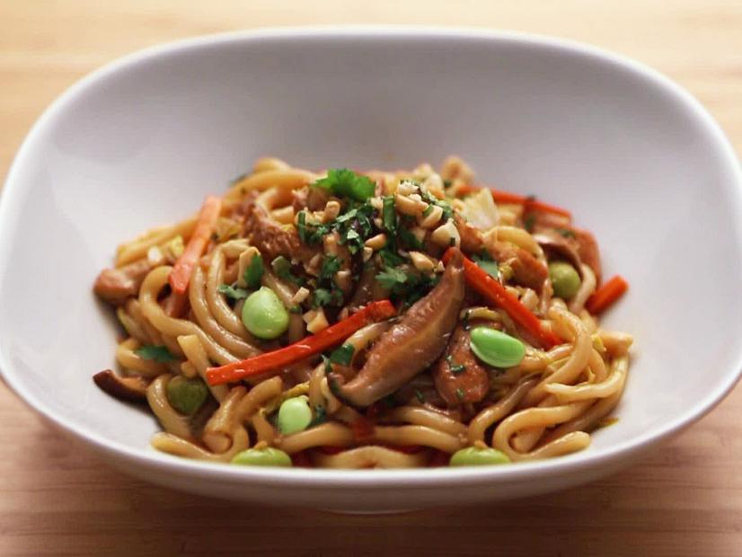 Chicken and Vegetable StirFry with Udon Noodles Recipe Anne Burrell Food Network