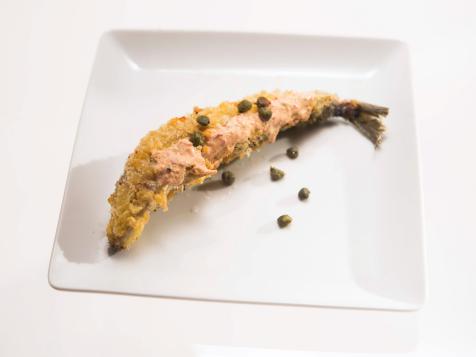 Fried Sardines with Spicy Dipping Sauce and Fried Herbs