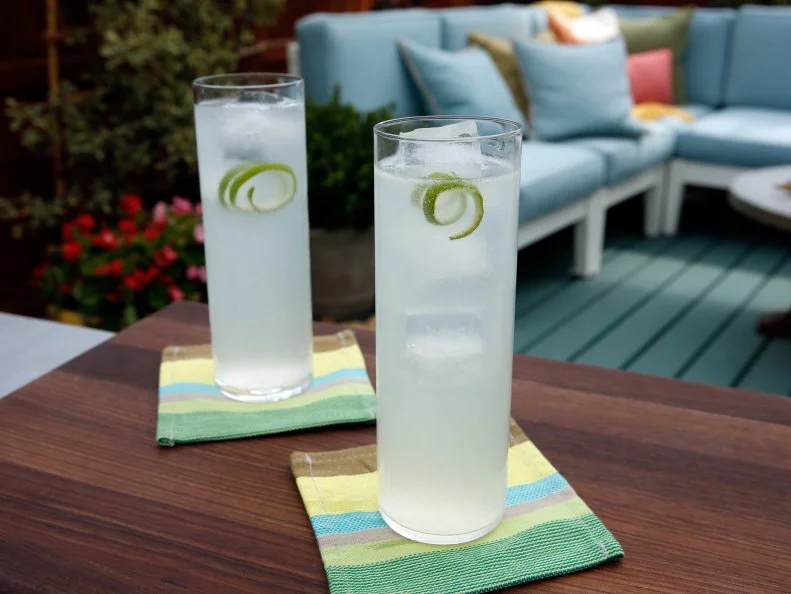 Geoffrey Zakarian's Gin and Tonic cocktail is seen on the set of Food Network's The Kitchen, Season 7.