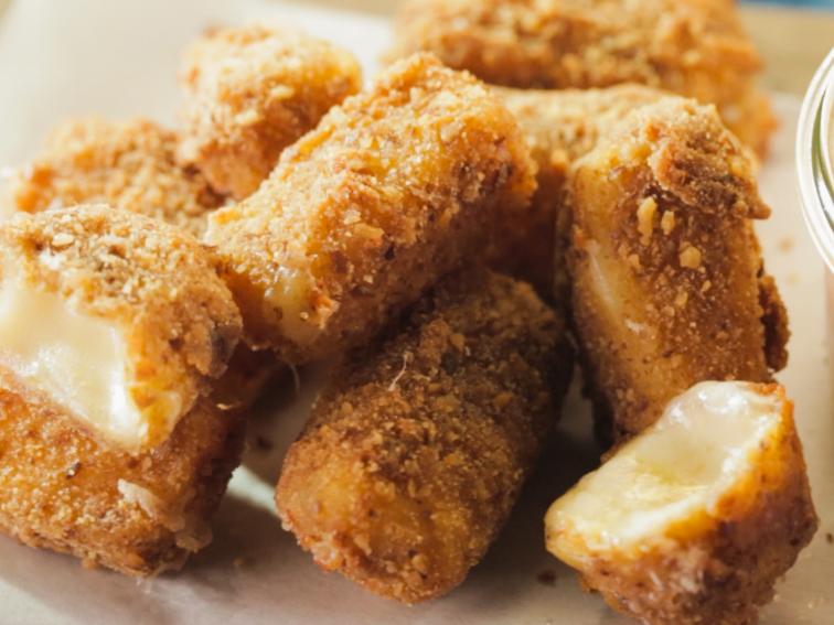 Pretzel-Crusted Fried Cheese with Spicy Ranch Recipe | Trisha Yearwood ...