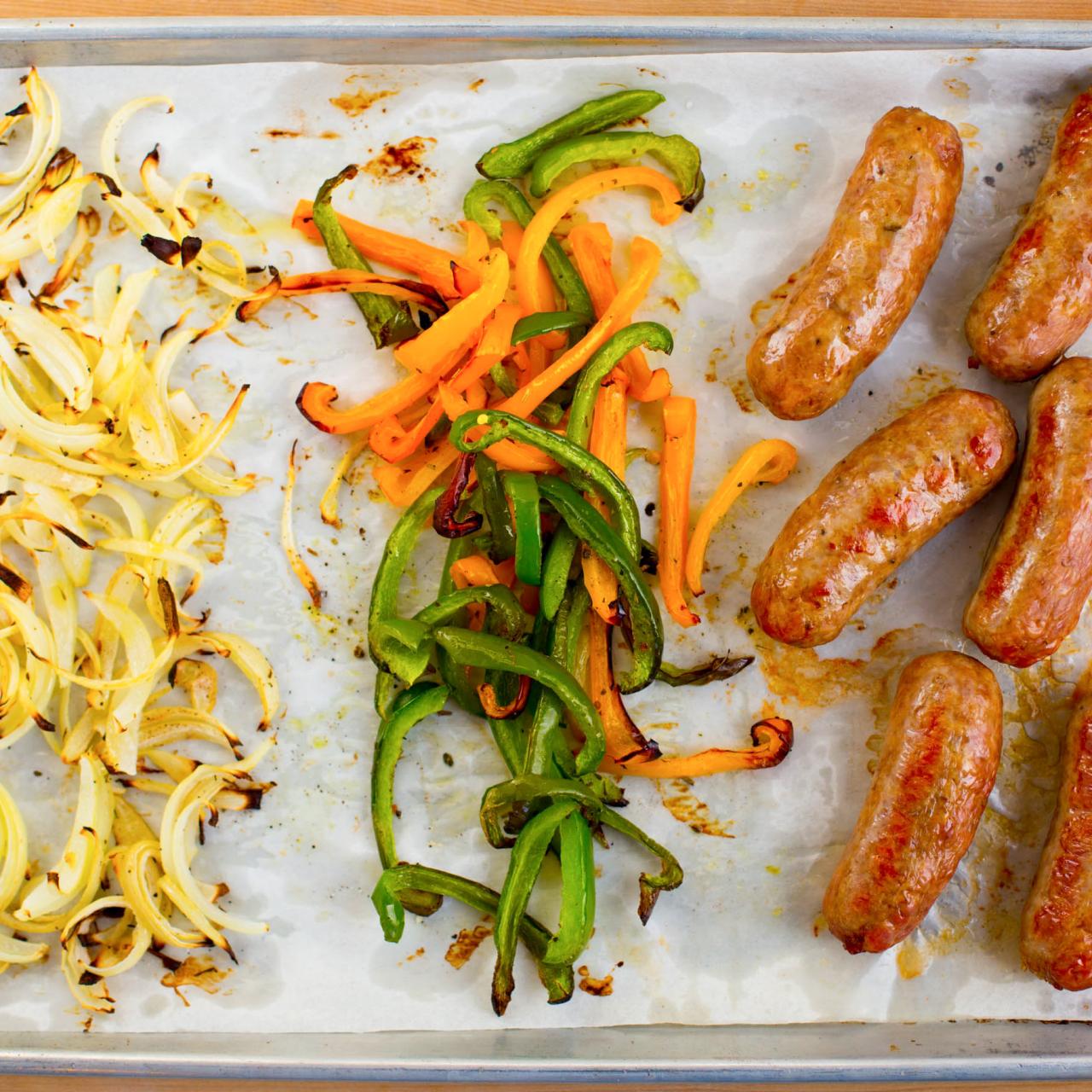 Sausage, Peppers and Onions Sheet Pan Dinner - Fox and Briar