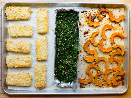 Crispy Tofu and Delicata Squash Sheet Pan Dinner Recipe | Food Network