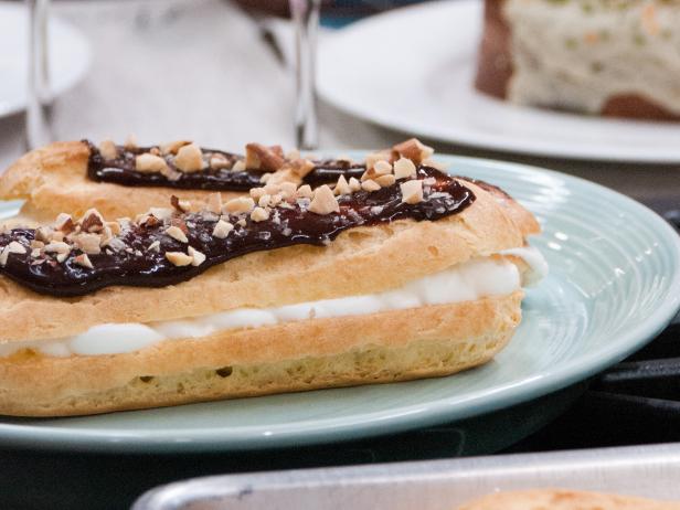 Smoked Sea Salt and Almond Eclairs