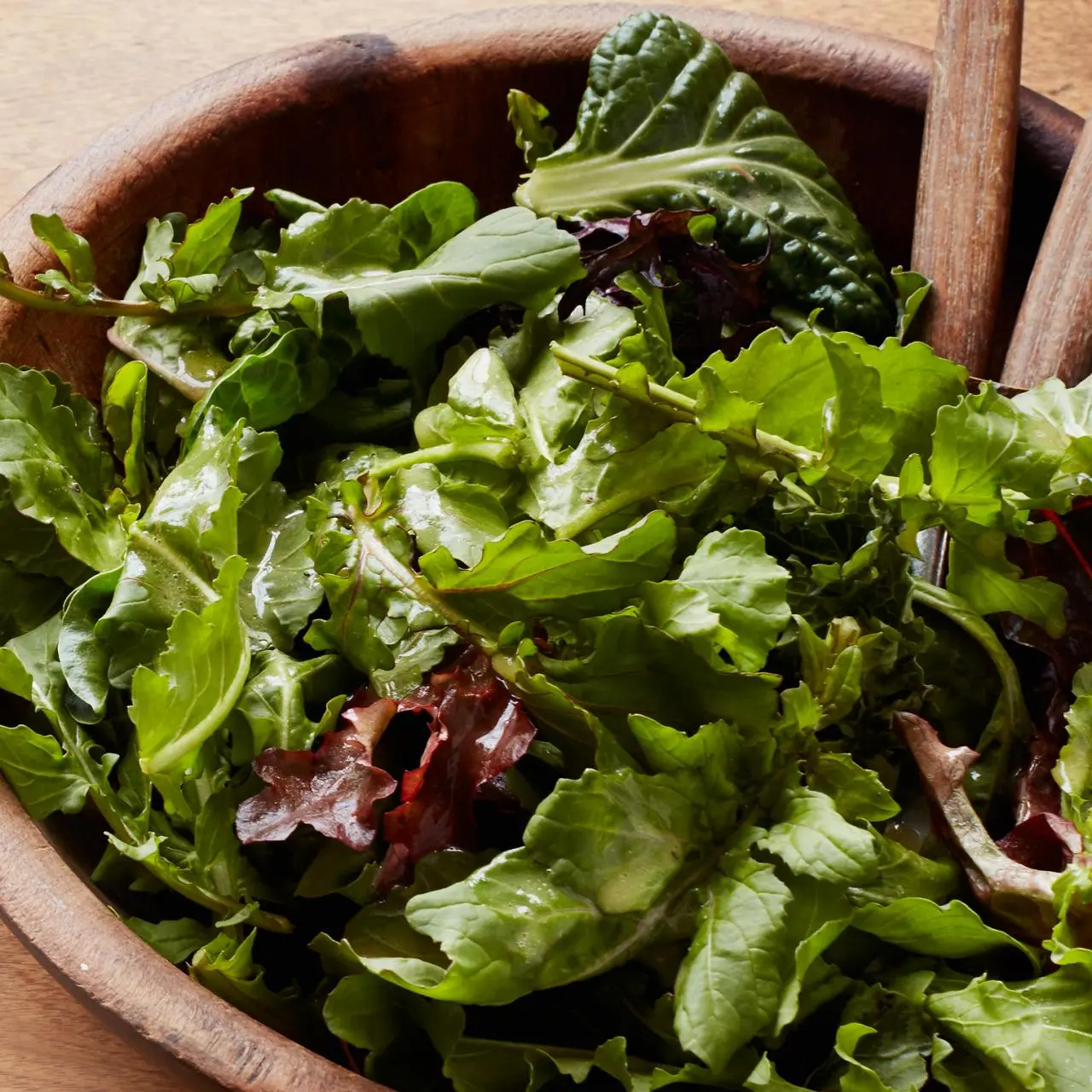 Green Salad with Creamy Mustard Vinaigrette