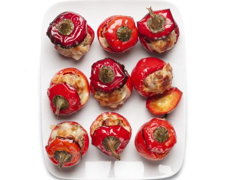 Spicy Sausage Cherry Peppers