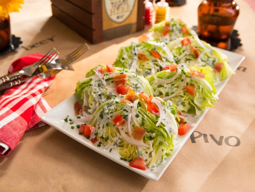 Wedge Salad for Burgers and Beer night, with friends and family, as seen on Cooking Channel's Dinner at Tiffani's, Season 2.