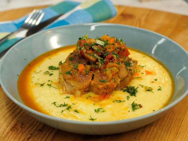 Pork Shank Osso Buco with Polenta and Gremolata_image