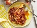 Food Network Kitchen’s  Year of Pancakes, April, Fried Egg Pancakes with Sausage and Bacon