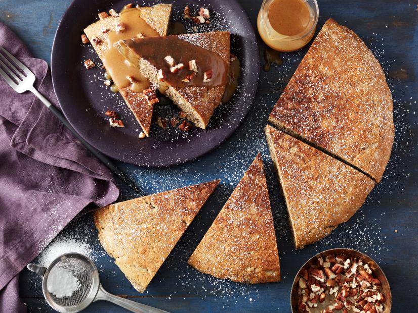 Food Network Kitchen’s  Year of Pancakes, November,  Giant Pecan Buckwheat Pancake with Brown Butter Sauce
