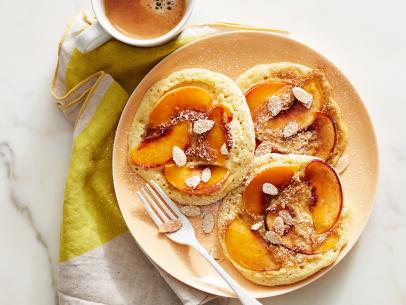 Food Network Kitchen’s  Year of Pancakes, Peach Cobbler Pancakes