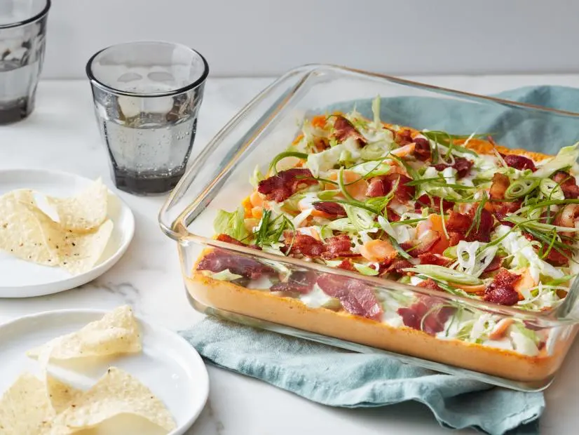 Food Network Kitchen’s  OneOffs, Layered Buffalo Chicken Dip