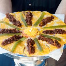 Arizona is famous for cheesecrips, tortillas baked with cheese and toppings. One of our iconic Arizona Dishes and the restaurants that serve them. Food photography and article by Jackie Alpers for the Food Network.