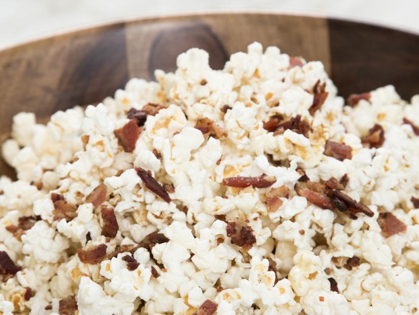 Ayesha Curry’s Maple Bacon Popcorn for the Manly Meal, as seen on Food Network’s Ayesha’s Homemade, Season 1.