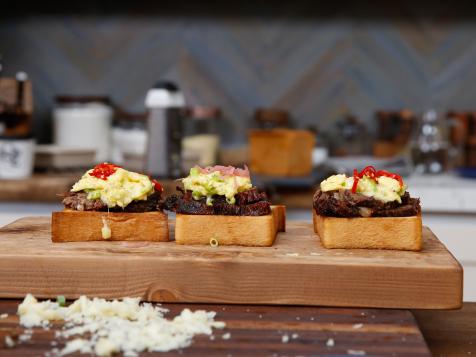 Texas Toast Brisket Cheesy Egg Sandwich