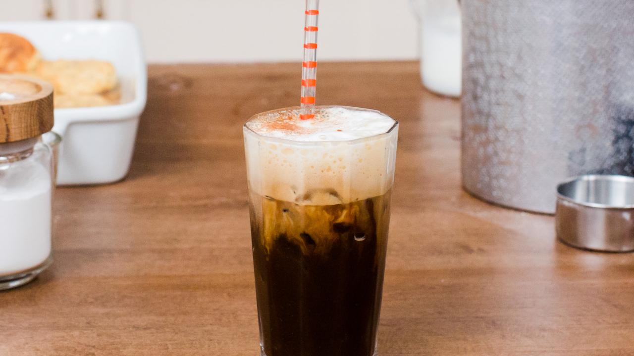 The Perfect Bourbon Vanilla Iced Coffee - Food & Flair