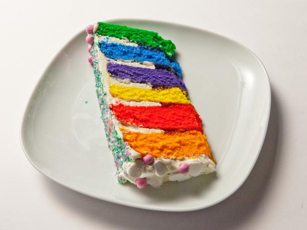 Easy Rainbow Buttercream Cake  Hanielas