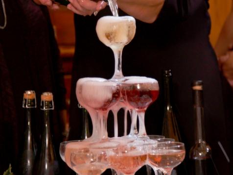 Champagne Tower with Farmhouse Kir