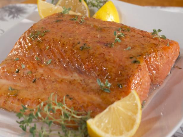 Salmon with Maple-Dijon Glaze