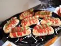 Host Giada De Laurentiis' dish, Spooky Chicken Finger Sammies, as seen on Food Network's Giada's Holiday Handbook, Season 2.