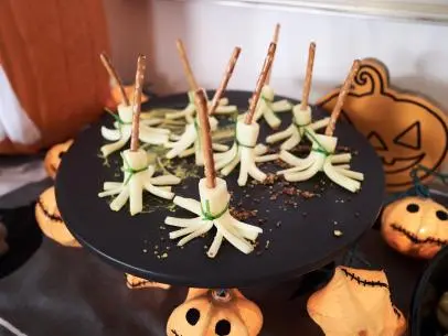 Host Giada De Laurentiis' dish, Witches' Brooms, as seen on Food Network's Giada's Holiday Handbook, Season 2.
