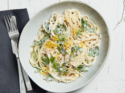 Lemony Ricotta Spaghetti