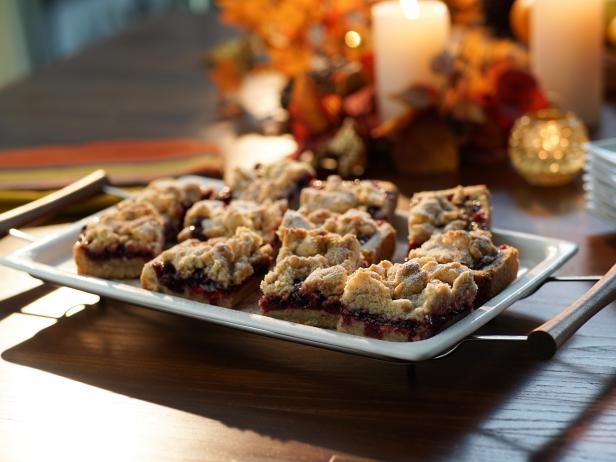 Cranberry Pomegranate Crumb Bars
