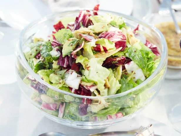 Host Giada De Laurentiis' dish, Chopped Romaine and Radicchio Salad, as seen on Food Network’s Giada’s Giada's Holiday Handbook, Season 2.