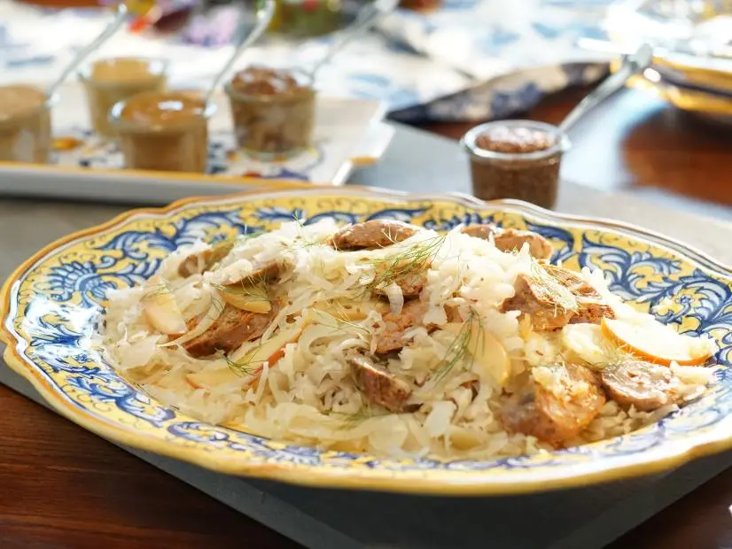 Turkey Sausage with Fennel Sauerkraut Recipe Valerie Bertinelli