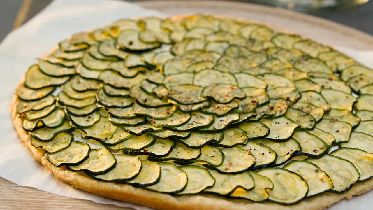Zucchini and Goat Cheese Tart