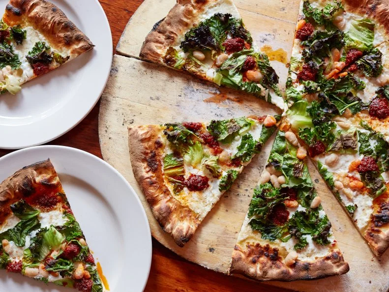 Escarole Pizza at Coalfire West Town location.