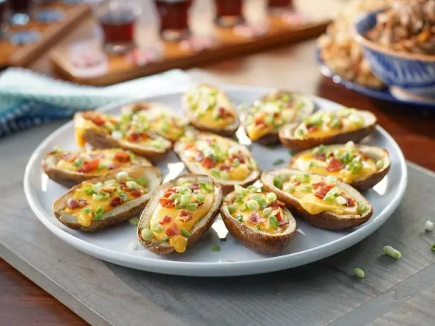 Potato Skins with Beer Cheese Recipe | Valerie Bertinelli | Food Network
