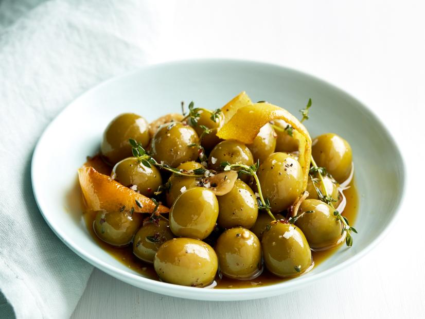 FN Flat Recipe: Citrus Marinated Olives, VALERIE BERTINELLI, Valerie's Home Cooking, Valerie to the Rescue