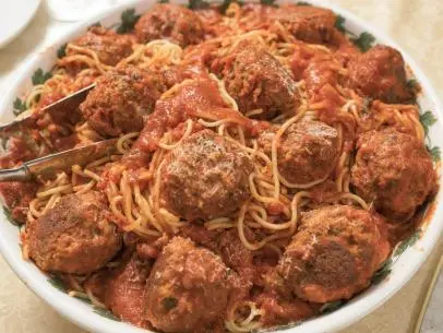 Pasquale Sciarappa's spaghetti and meatballs.