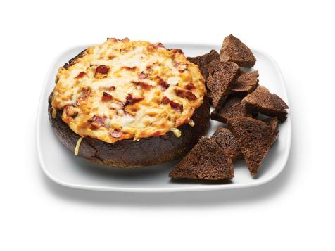 Hot Reuben Dip in a Pumpernickel Bread Bowl