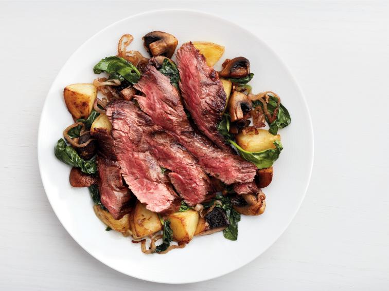Skirt Steak with Mushroom Hash Recipe Food Network Kitchen Food Network