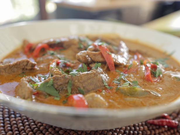 Spicy Thai Red Beef Curry Recipe Guy Fieri Food Network