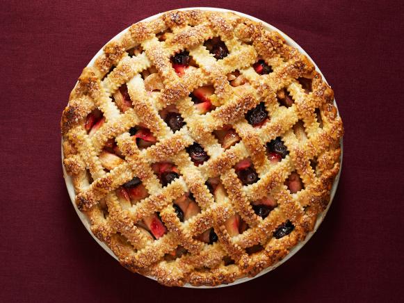 Apple-Cherry Lattice Pie Recipe | Food Network Kitchen | Food Network