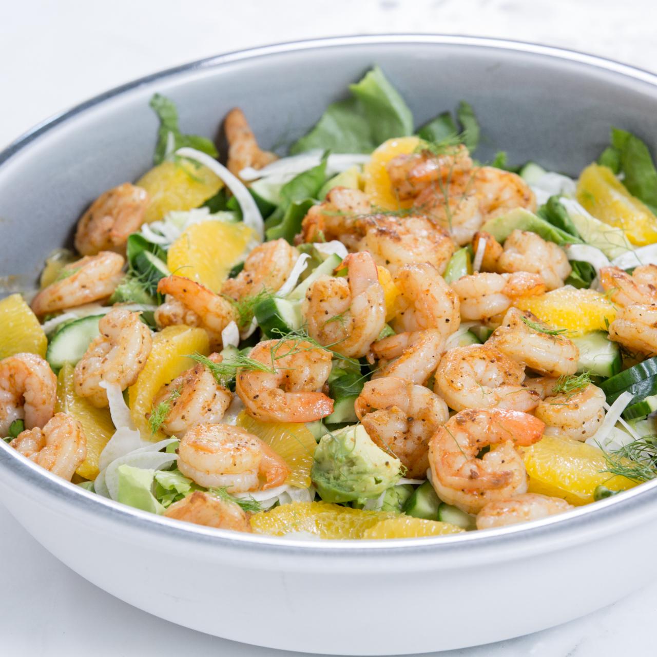 Spicy Citrus Shrimp Salad (So refreshing!) - Lexi's Clean Kitchen