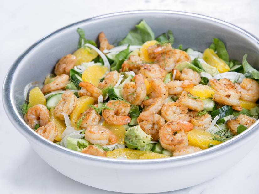 Ayesha Curry’s Shrimp Salad as seen on Food Network’s Ayesha’s Homemade; Season 1.