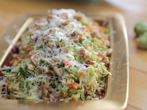 Shaved Brussels Sprouts with Walnuts and Pecorino