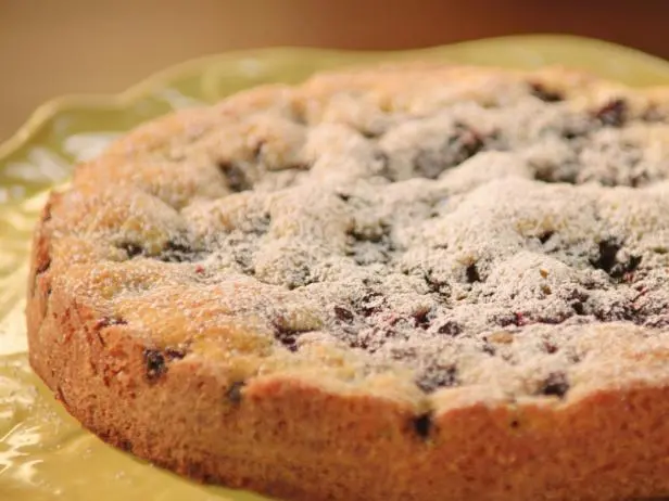 Blueberry Cake with Lemon-Mascarpone Cream Recipe | Valerie Bertinelli | Food Network