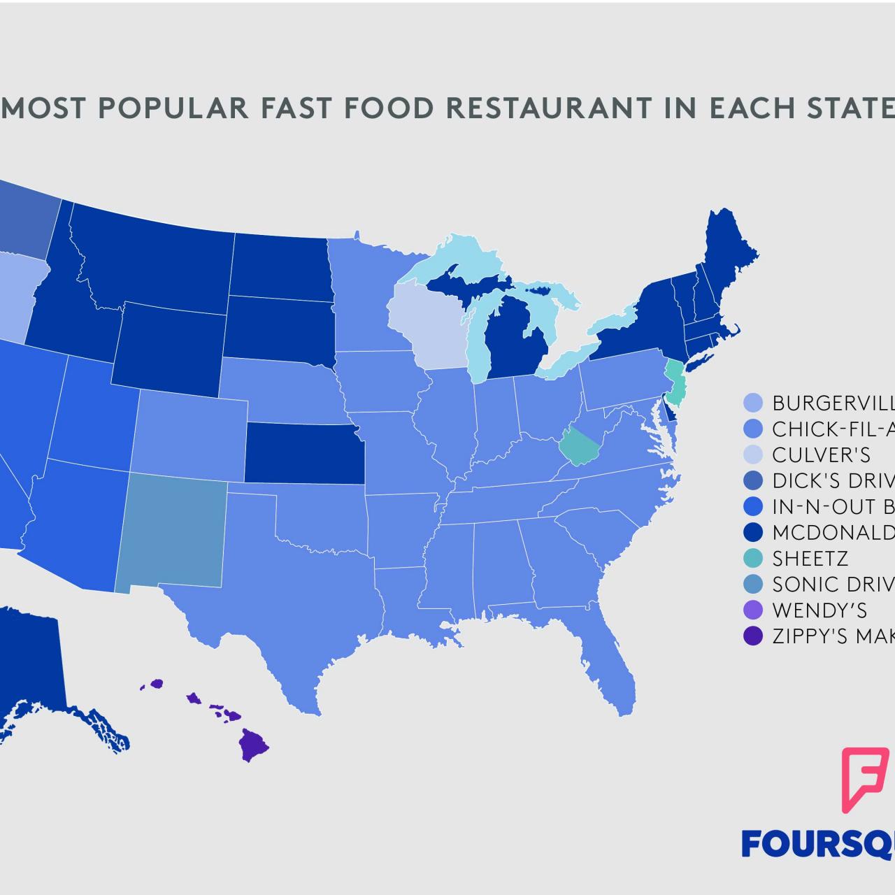 Most popular fast food on sale in the world