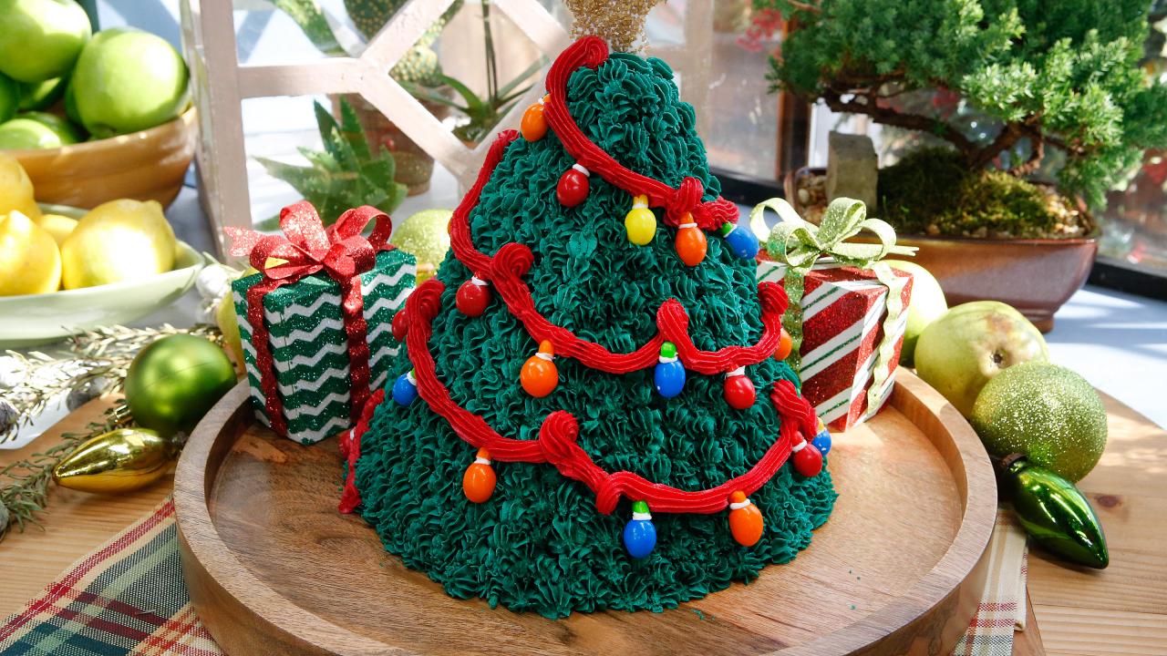 Foil Christmas Tree Shaped Cake Pan w/ Lid - 50/Case