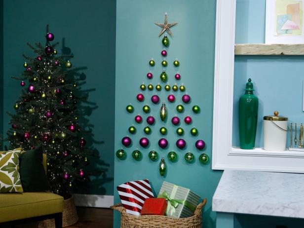 Host Sunny Anderson's Wall Tree made using 3M mounting hooks is displayed, as seen on Food Network's The Kitchen, Season 11.