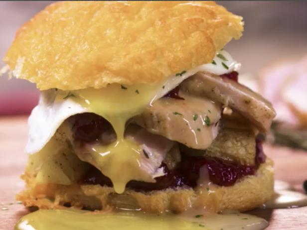 Thanksgiving Turkey Biscuit Sandwiches image