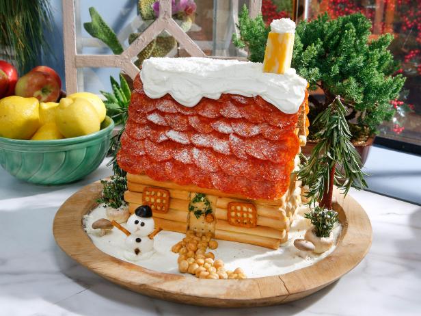 The Cheese and Cracker House is displayed, as seen on Food Network's The Kitchen, Season 11.